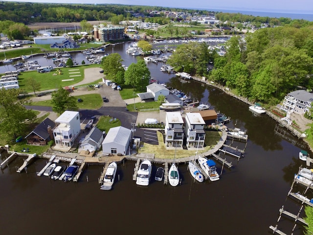 1 N Bailey Ave # 1, South Haven, MI 49090 - aerial overview of property's location with a large body of water