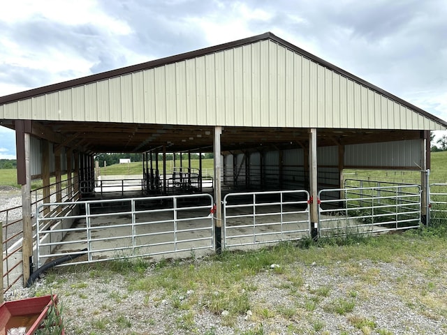 view of stable