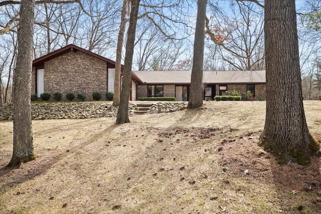 view of front of property with brick siding