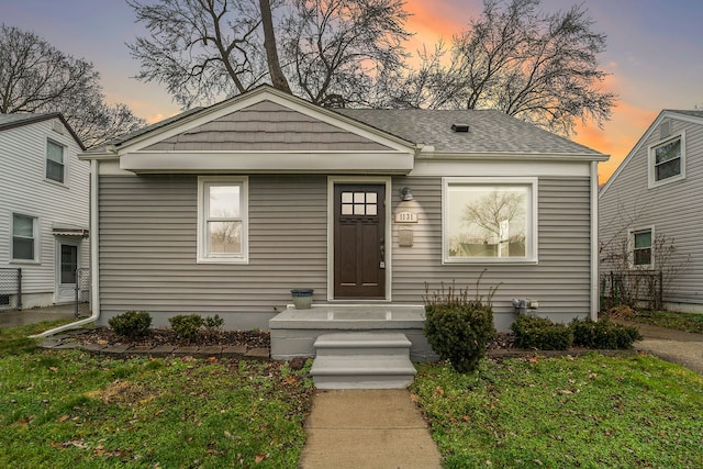 view of bungalow-style home