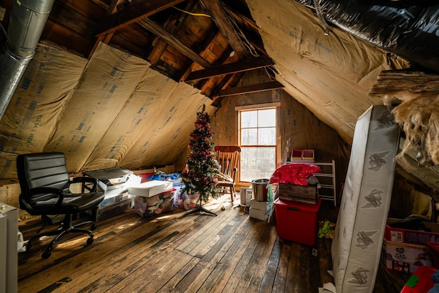 view of attic