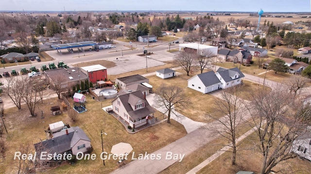 drone / aerial view with a residential view