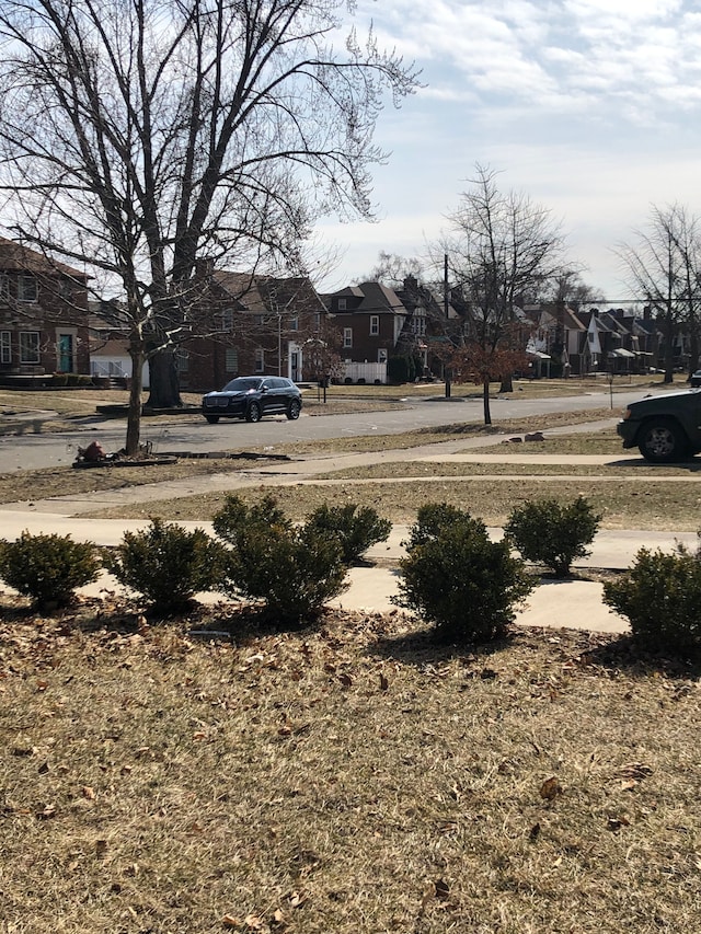 view of yard featuring a residential view