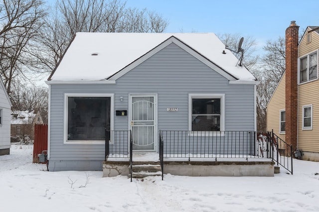 bungalow-style home featuring a porch