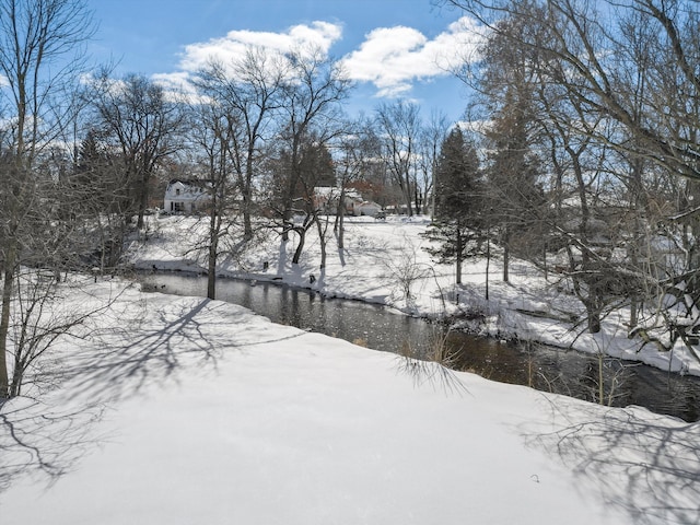 view of snowy yard