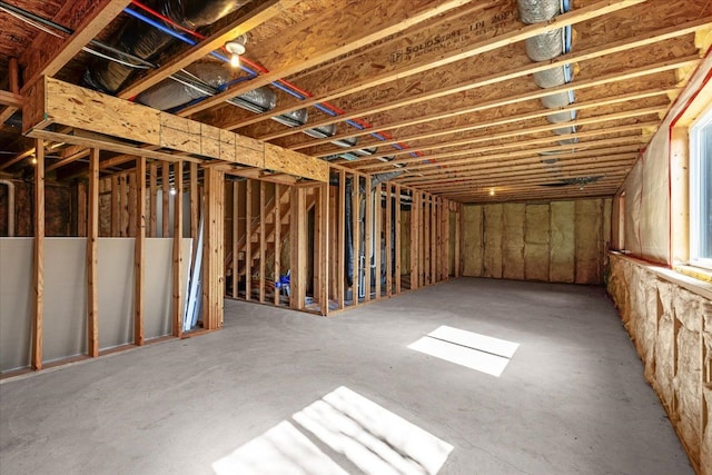 miscellaneous room with concrete flooring