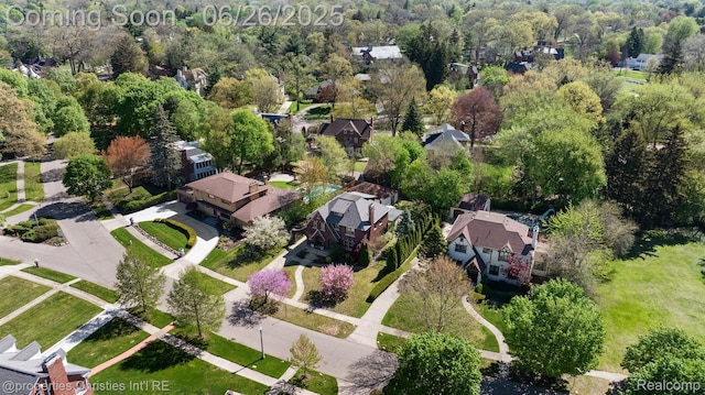 19344 Strathcona Dr, Detroit, MI 48203 - aerial view of property's location with nearby suburban area