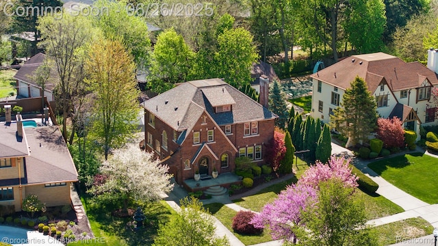 19344 Strathcona Dr, Detroit, MI 48203 - aerial perspective of suburban area