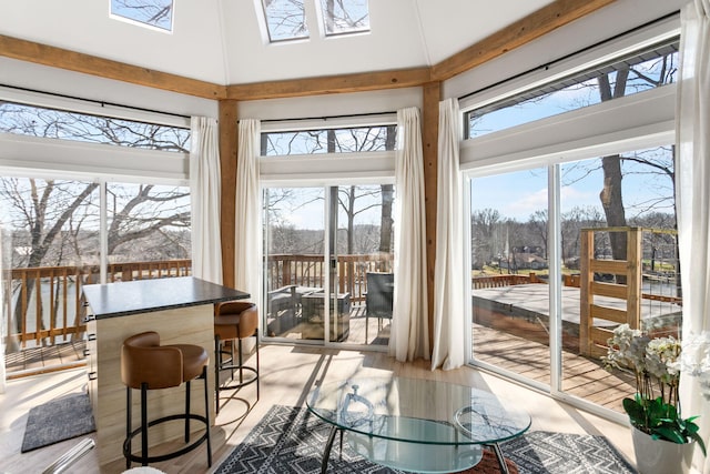 2060 S Algonquin Dr, Benton Harbor, MI 49022 - sunroom / solarium with healthy amount of natural light and a high ceiling
