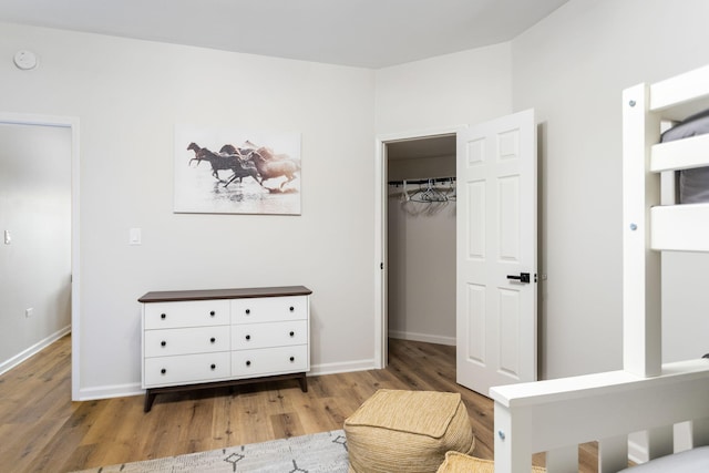 2060 S Algonquin Dr, Benton Harbor, MI 49022 - bedroom featuring wood finished floors and a spacious closet