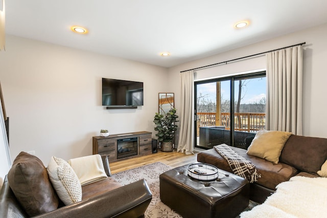 2060 S Algonquin Dr, Benton Harbor, MI 49022 - living area with wood finished floors and recessed lighting