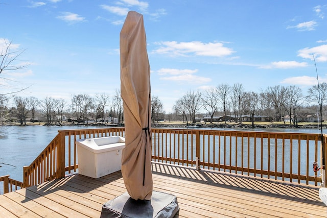 2060 S Algonquin Dr, Benton Harbor, MI 49022 - wooden deck featuring a water view