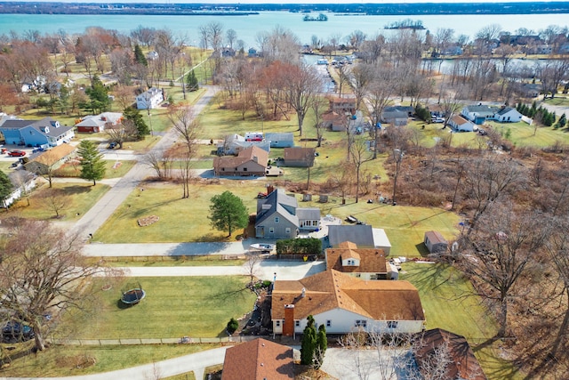 bird's eye view with a residential view