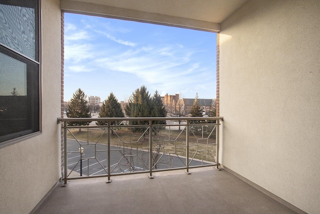 view of balcony