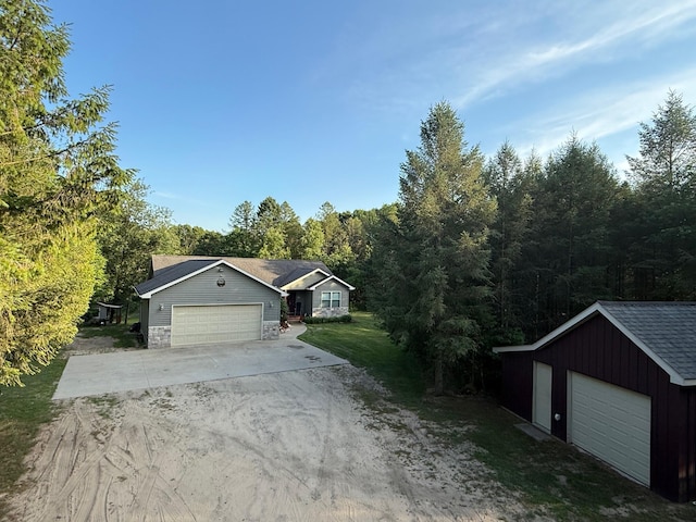 1357 W M-20, New Era, MI 49446 - single story home with a garage and driveway