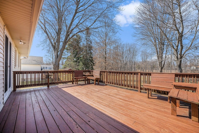 view of wooden terrace