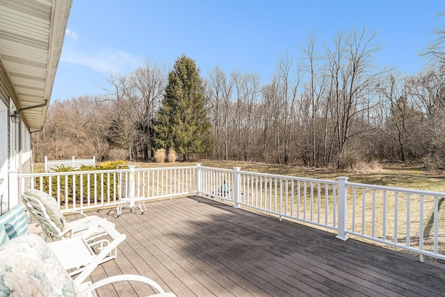 view of wooden terrace