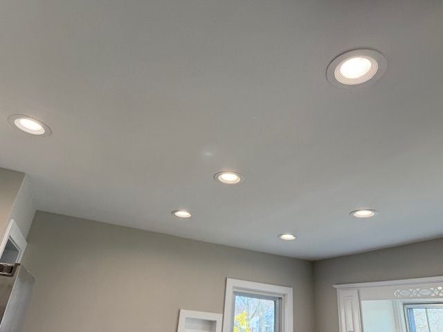 details with recessed lighting