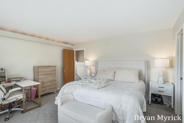 bedroom with carpet flooring