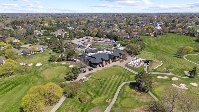 1920 Pine Ridge Ln, Bloomfield Hills, MI 48302 - aerial overview of property's location with a golf course and nearby suburban area