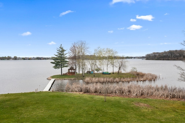 view of water feature