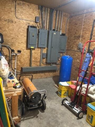 utility room with electric panel