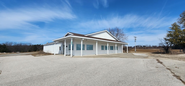 view of front of home