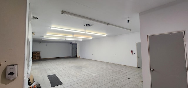 garage with visible vents