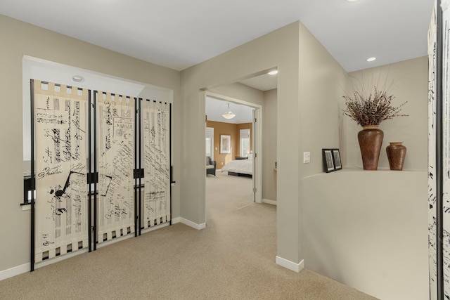6264 Wildwood Ln, West Bloomfield, MI 48324 - hall with carpet and baseboards