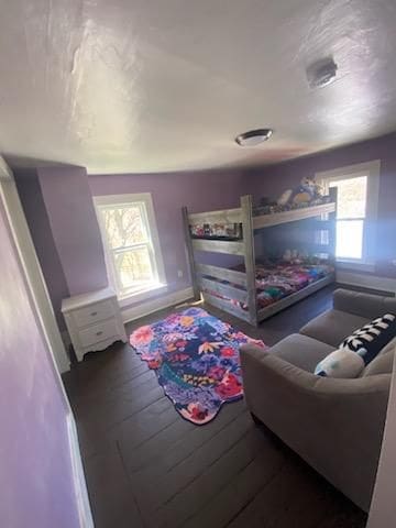 bedroom featuring hardwood / wood-style floors