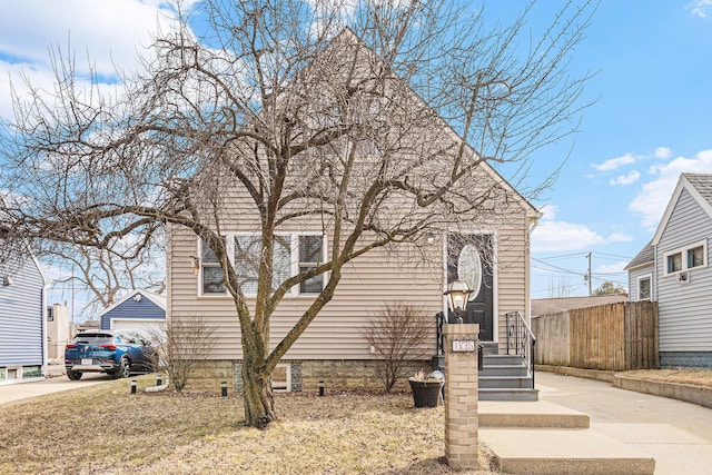 view of front of home