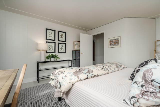 bedroom featuring wood finished floors