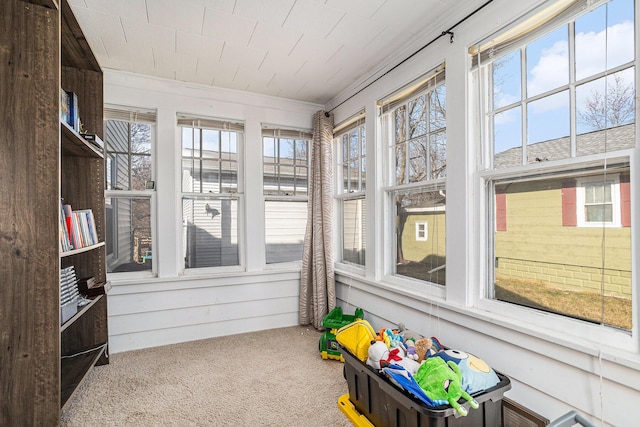 sunroom featuring a wealth of natural light