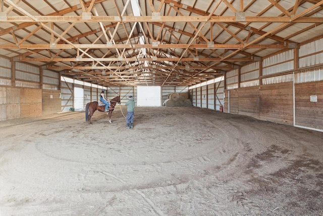 view of horse barn