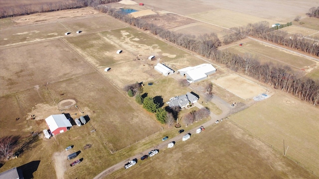 bird's eye view featuring a rural view