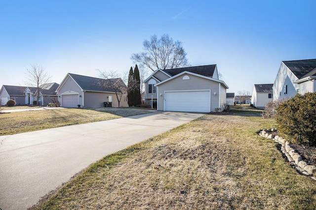 view of side of home with a yard