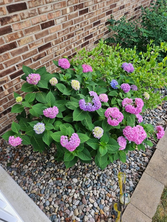 exterior details with brick siding