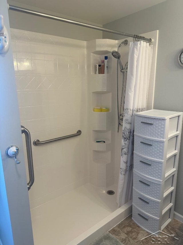 full bath with a stall shower