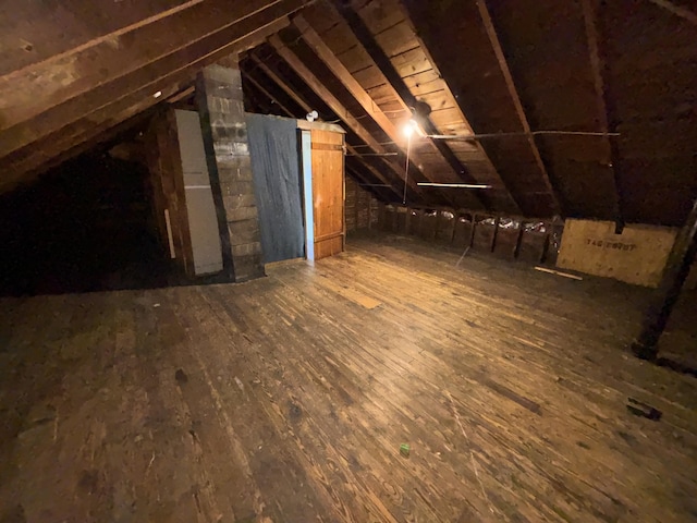 view of attic