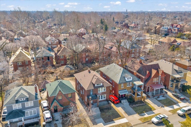 drone / aerial view featuring a residential view