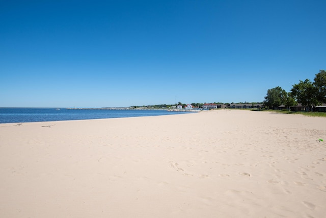 water view with a view of the beach