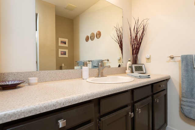 bathroom featuring vanity