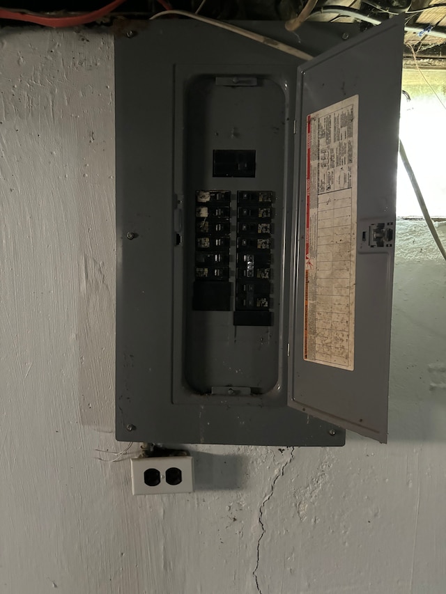 utility room featuring electric panel
