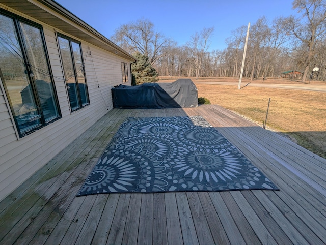 674 Booth Rd, Bronson, MI 49028 - wooden deck with a yard
