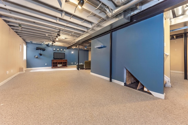 finished below grade area with baseboards