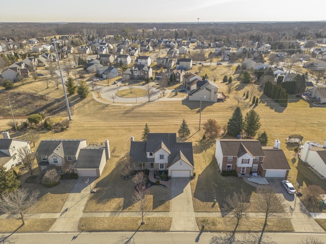 drone / aerial view featuring a residential view