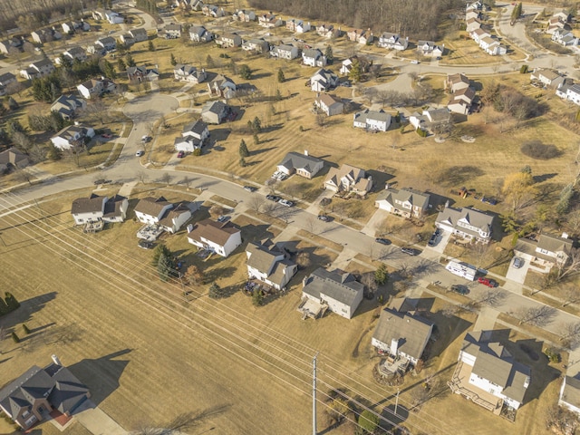 drone / aerial view featuring a residential view