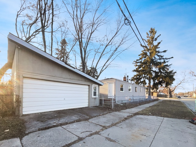 exterior space featuring fence