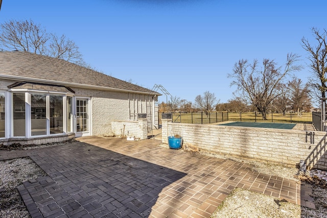 view of patio / terrace featuring a fenced backyard