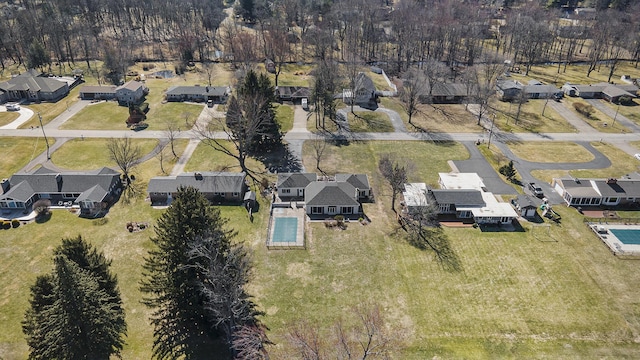 drone / aerial view featuring a residential view